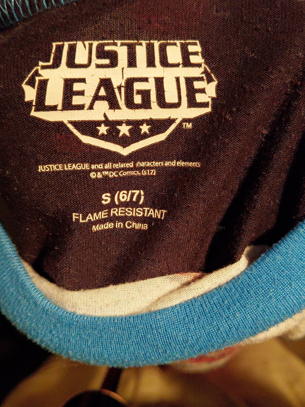 Justice League Boys' Long Sleeve Graphic Jacket - Gray/Red/Blue - Picture 2 of 2